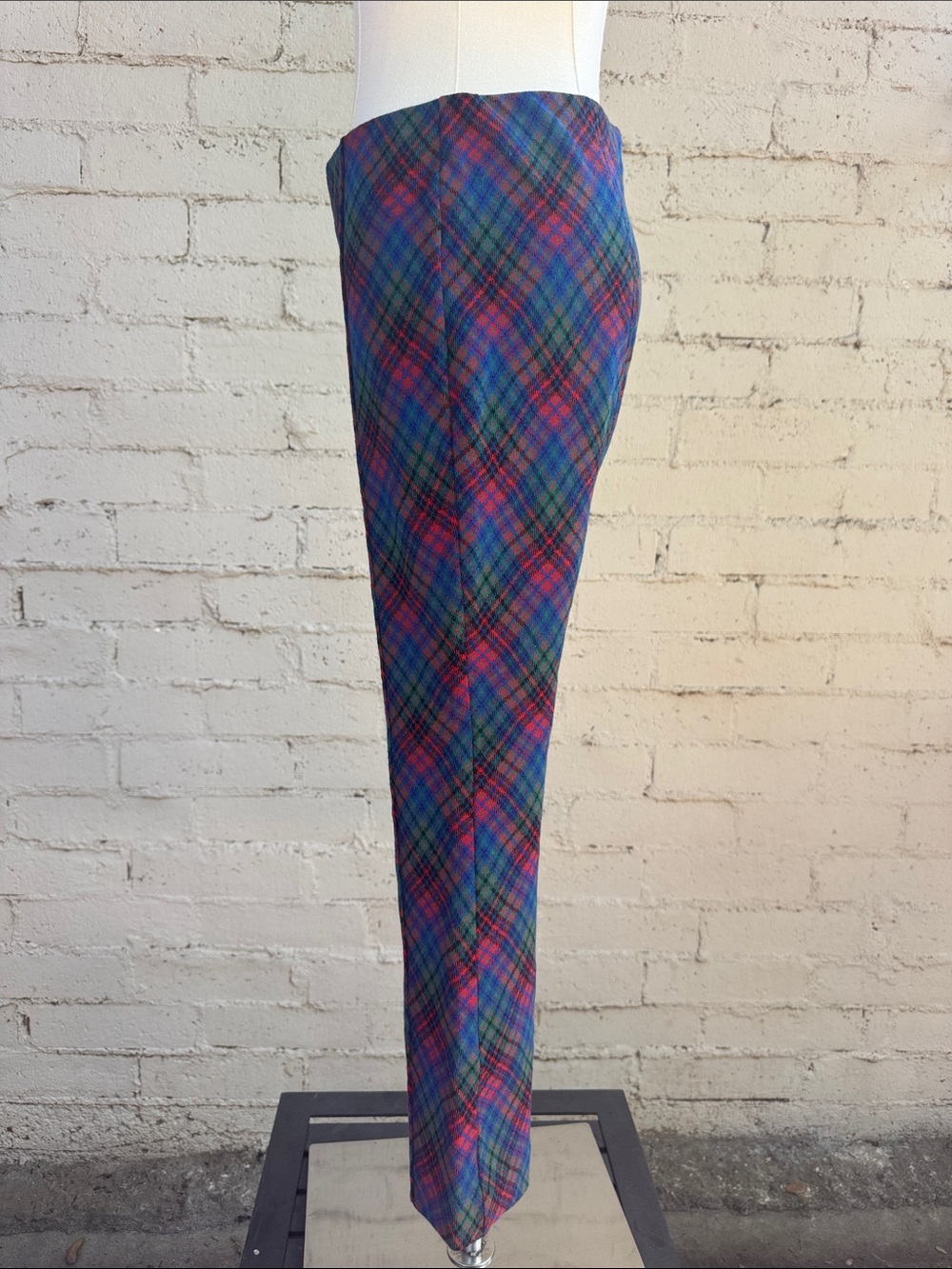 Anthropologie Maeve The Margot Kick-Flare Cropped Pants Plaid Edition Size XS - Picture 9 of 16